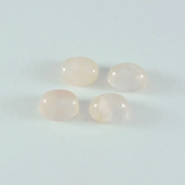 Rose Quartz 1PC Small 6×8 MM Oval Cabochon Pink Splendid semi Precious Gems