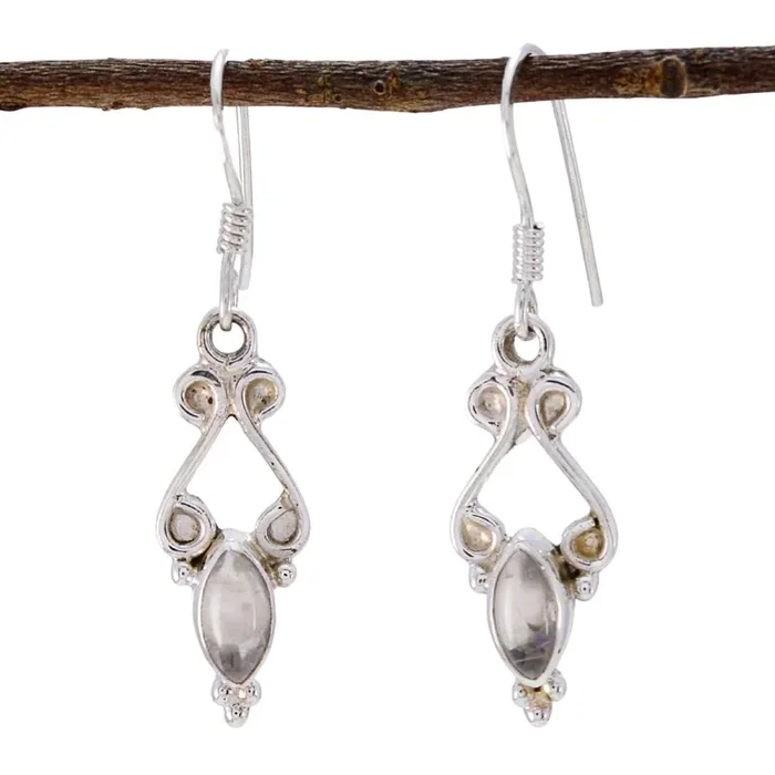Rose Quartz Australian Hazel multiple Dangle Pink 925 Sterling Silver Earring