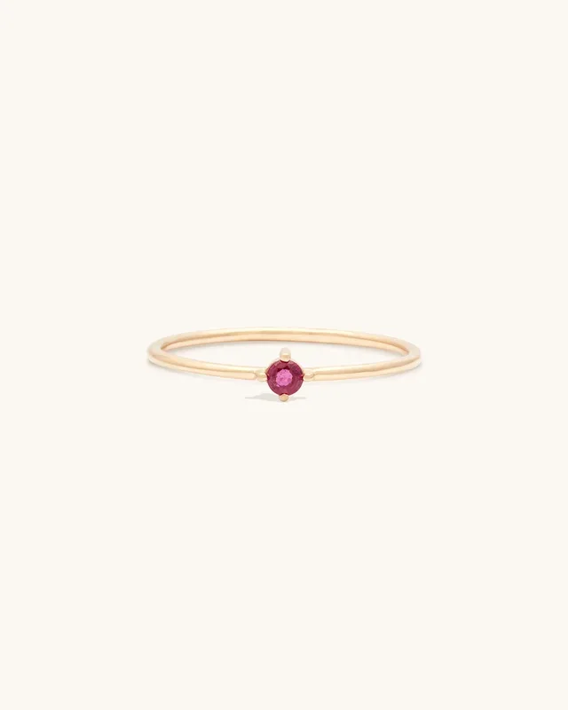 Ruby Birthstone Ring