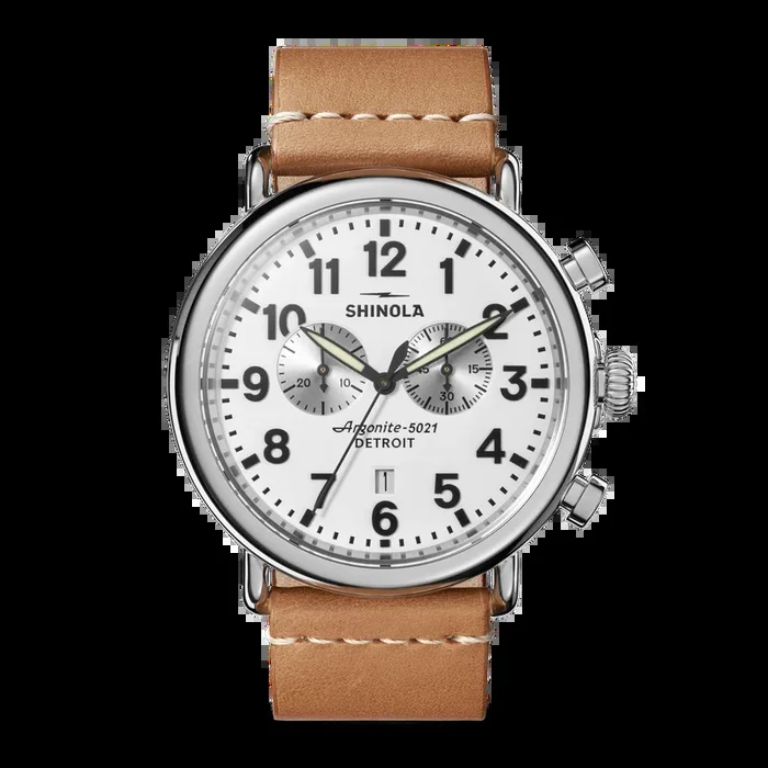 Runwell Chronograph Watch – White