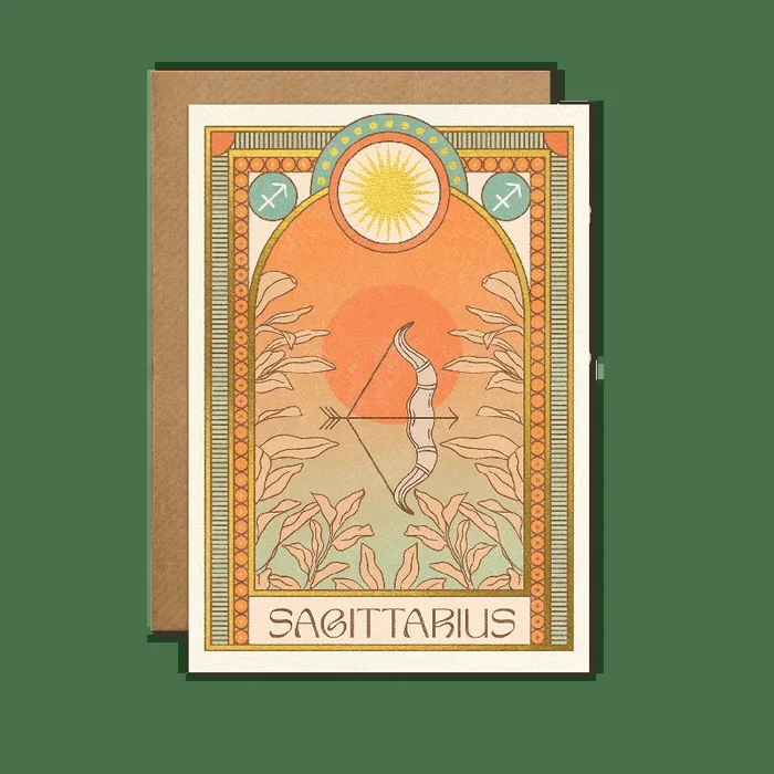 Sagittarius Zodiac Card