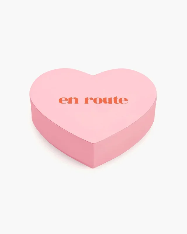 Scatola per gioielli a forma di cuore in rosa