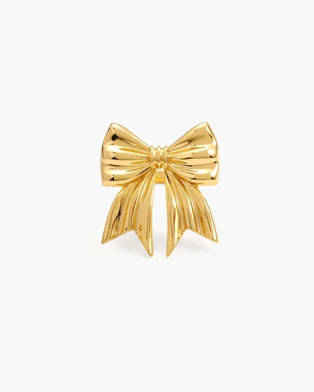 Schleifenring in Gold