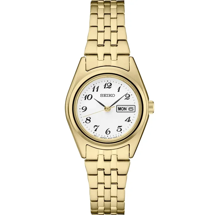 Seiko Essentials 25.5mm Gold Tone Quartz Watch