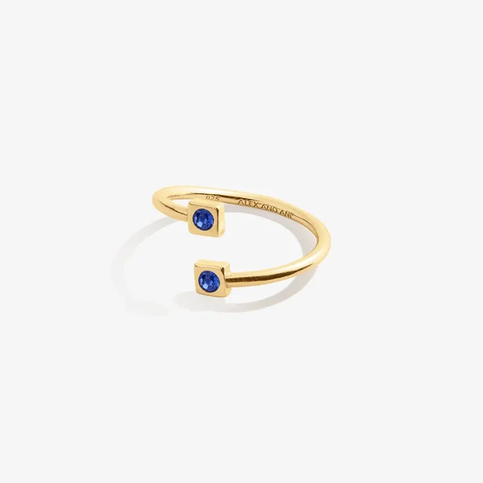September Birthstone Sapphire Ring Wrap