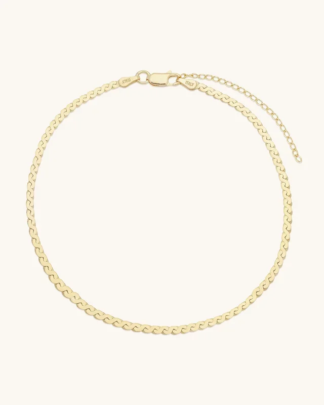 Serpentine Chain Anklet