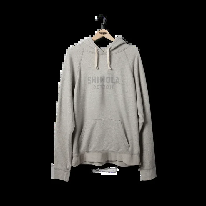 Shinola Logo Hoodie – Heather Gray