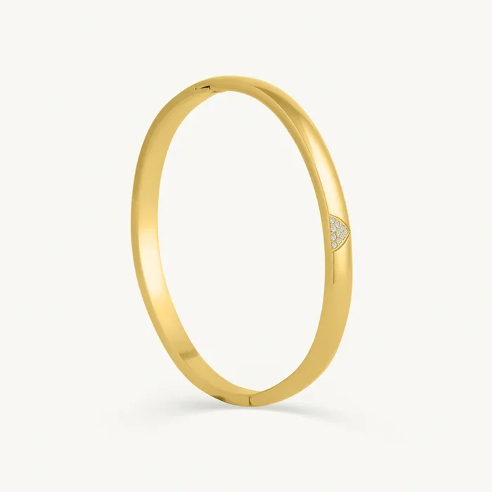 Shiny Tiny Stone Bangle Bracelet