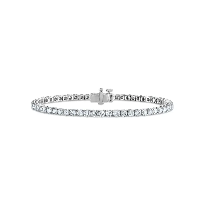 Signature EcoLove 5 CTW Lab Grown Diamond 7-inch Tennis Bracelet in 14KT White Gold