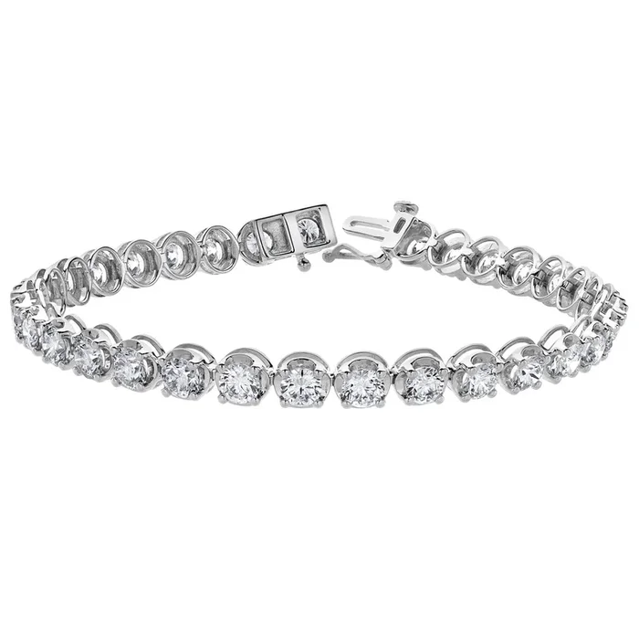 Signature EcoLove 9 CTW Lab Grown Diamond 7.25-inch Tennis Bracelet in 14KT White Gold