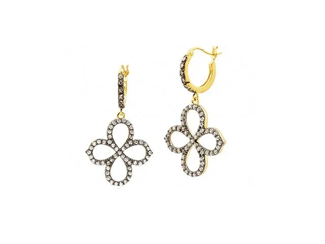 Signature Pointed Clover Drop Earrings