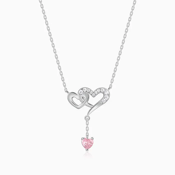 Silver Double Love Necklace