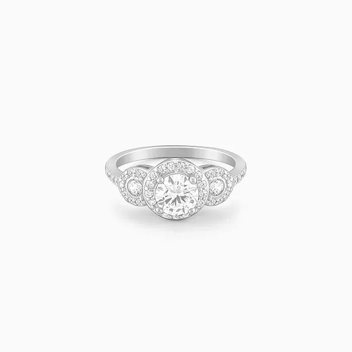 Silver Emblem of Love Ring