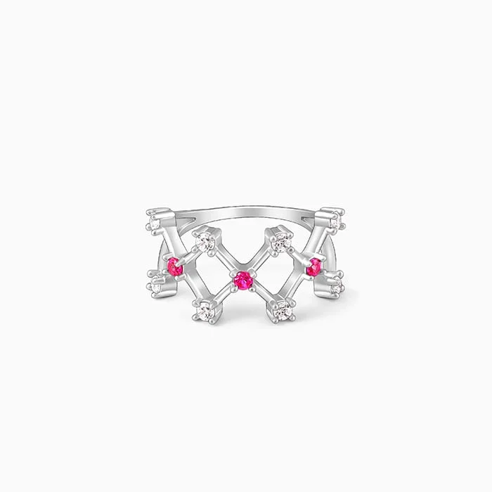 Silver Lover’s Window Ring