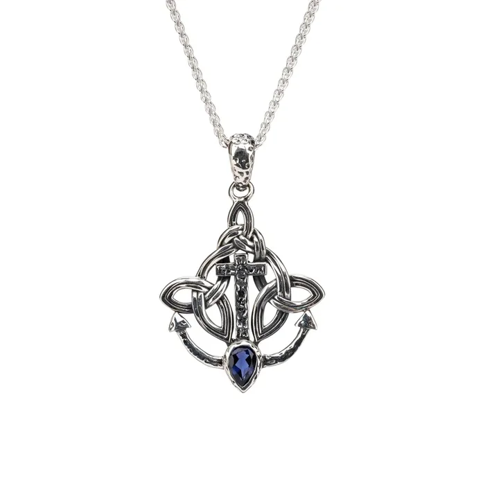 Silver Rocks ‘n Rivers Anchor Pendant – Iolite