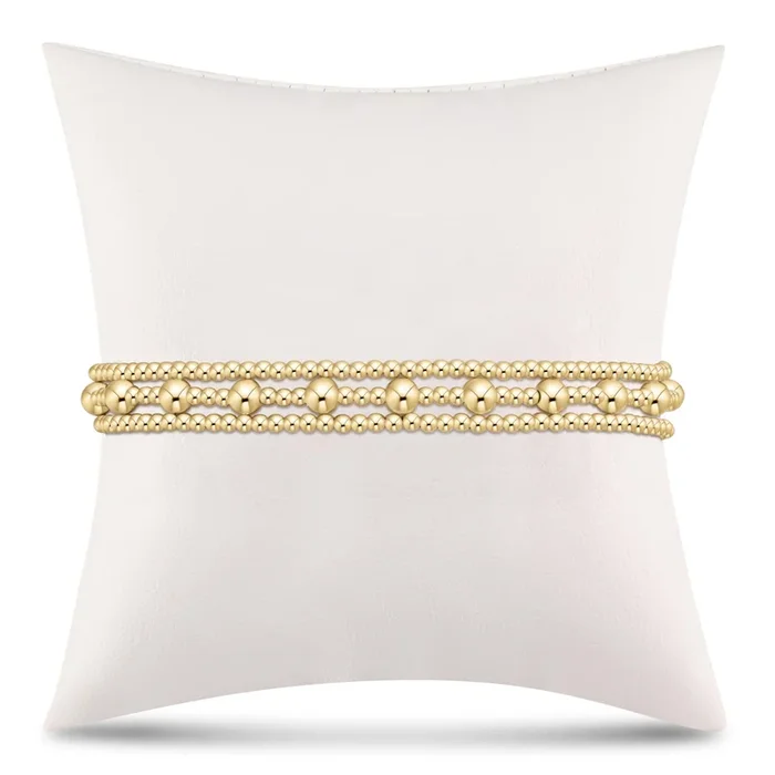 simply classic sincerity stack – gold – stack of 3