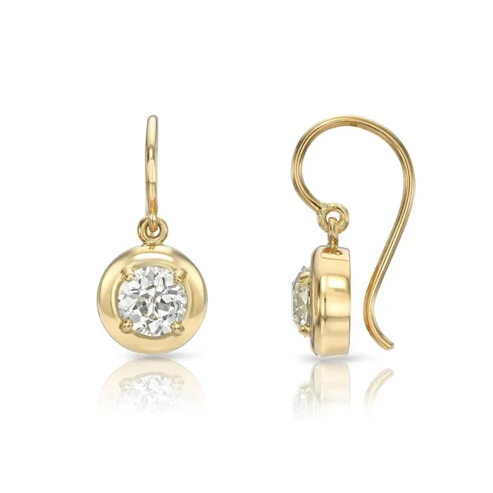 Single Stone Randi Drop Earrings