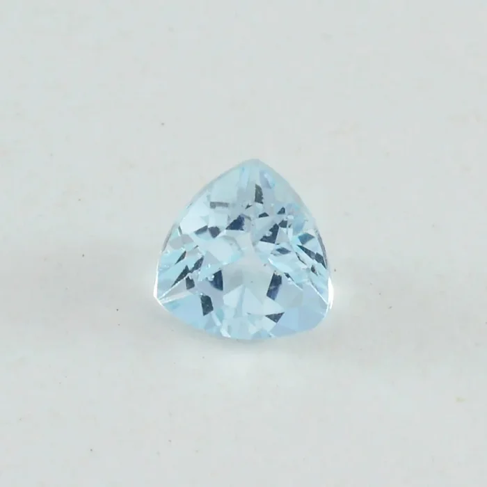 Sky Blue Topaz 1PC Chunky 15×15 MM Triangle Faceted Blue Superior Semi Precious Loose Gemstone