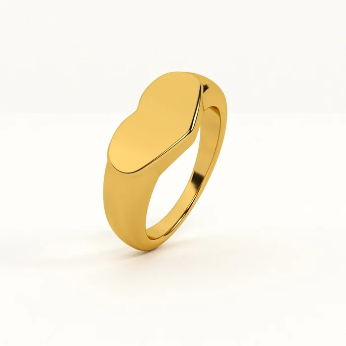 Sleek Heart Ring