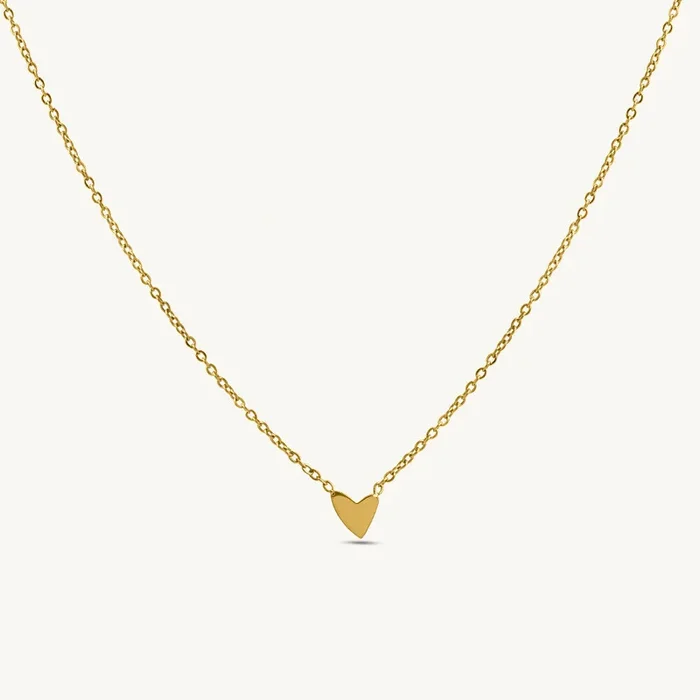 Sleek Mini Heart Pendant Necklace