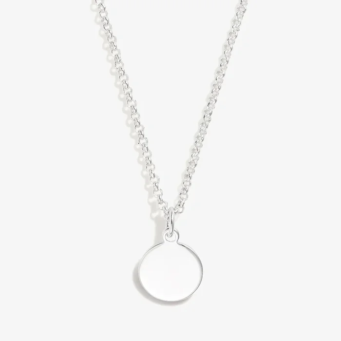Small Circle Charm Necklace, 19”