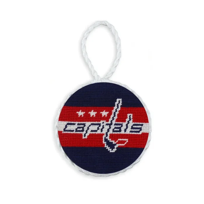 Smathers & Branson Washington Capitals Ornament (Dark Navy – Jersey Stripes)