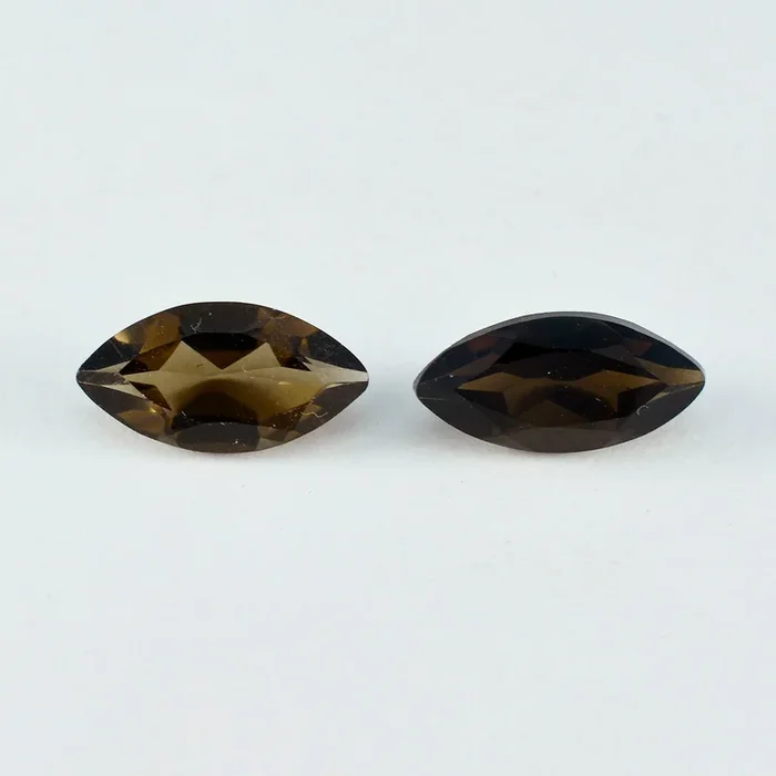 Smoky Quartz 1PC Chunky 10×20 MM Marquise Faceted Brown Natural Semi Precious Loose Gemstone