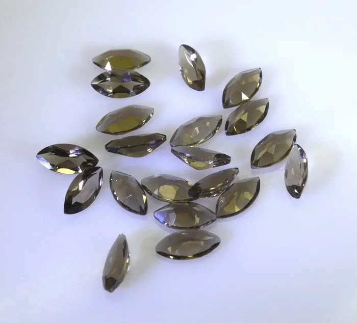 Smoky Quartz 1PC Small 6×12 MM Marquise Faceted Brown Shine Semi Precious Loose Gemstones