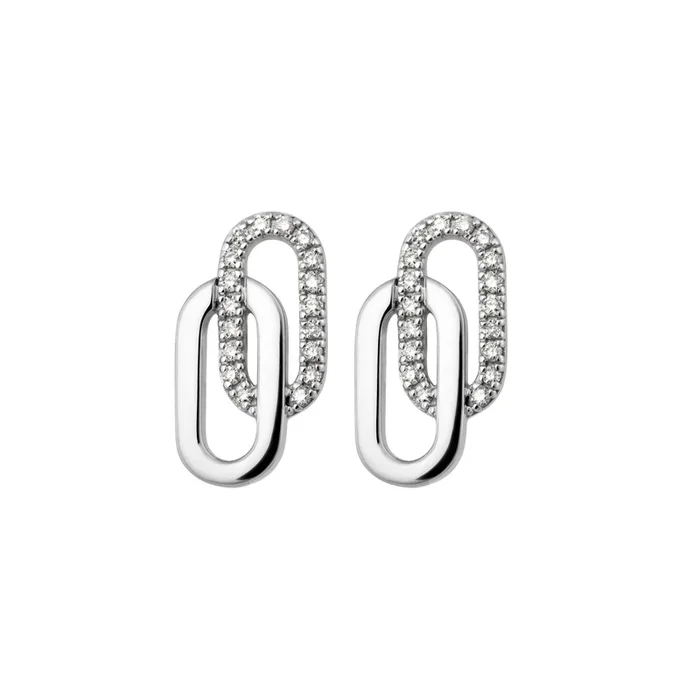 So Shocking Tandem earrings in white gold and diamonds – Lepage