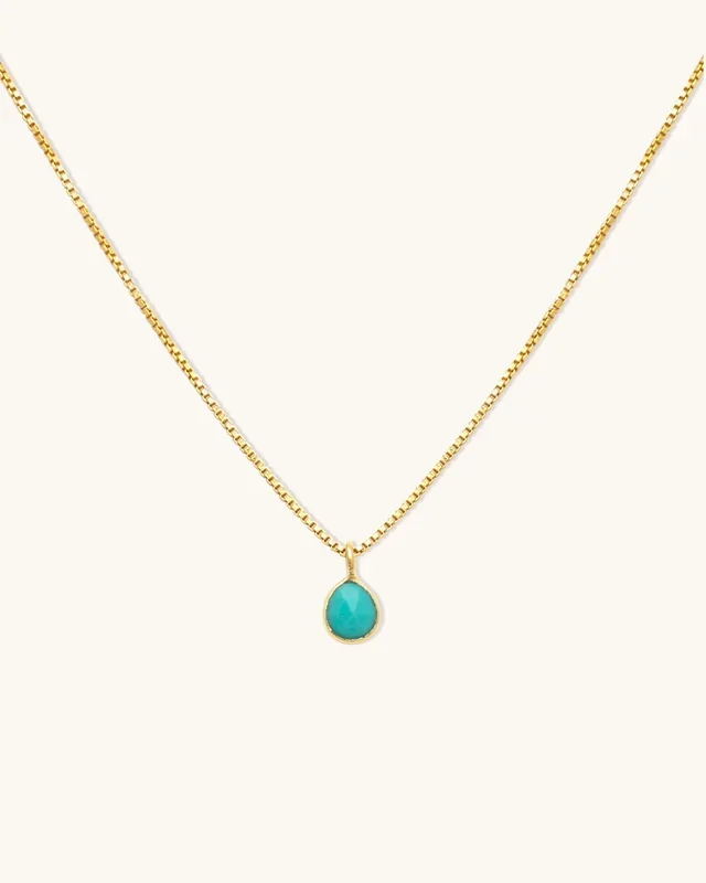 Sofia Slice Turquoise Necklace