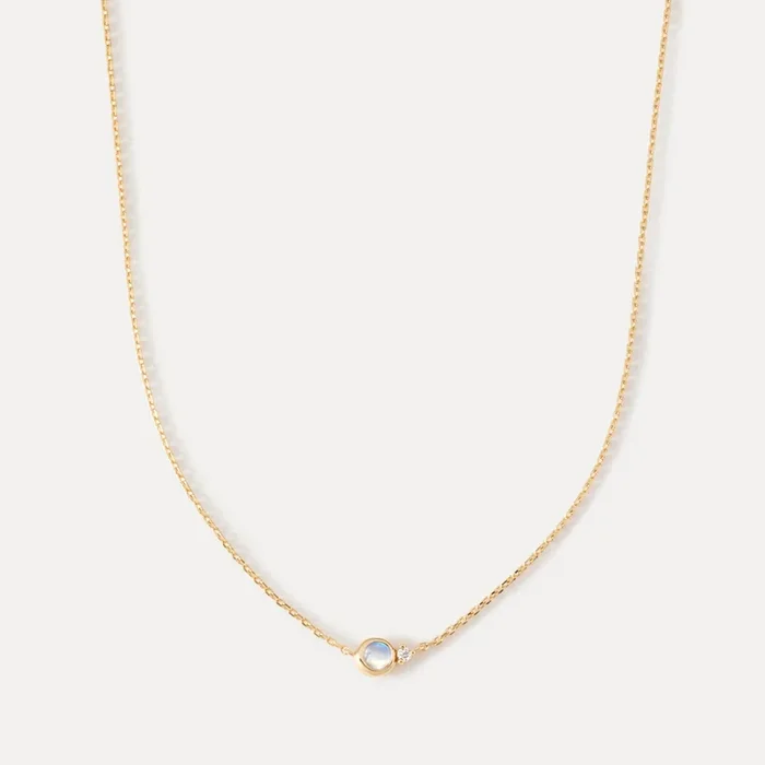 Solid Gold Moonstruck Necklace