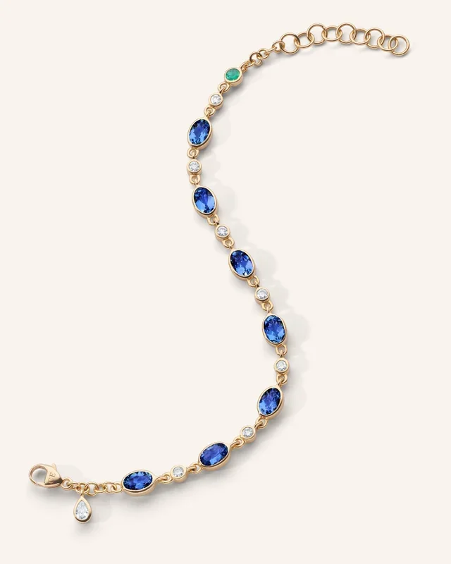 Special Edition Oval Blue Sapphire Tennis Bracelet