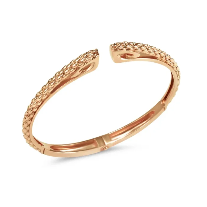 Spirit Python Cuff 3mm – 18K Rose Gold Vermeil