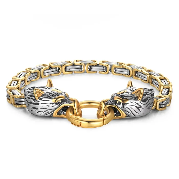 Stainless Steel Byzantine Chain Bracelet