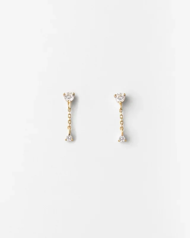 Starfall White Sapphire Earrings