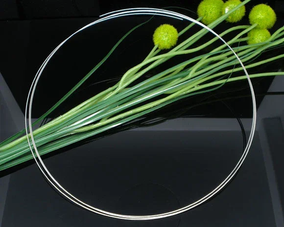 Steel Wire Memory Beading Bracelets Components Round Silver Tone 14cm(5 4/8″) Dia, 20 Loops