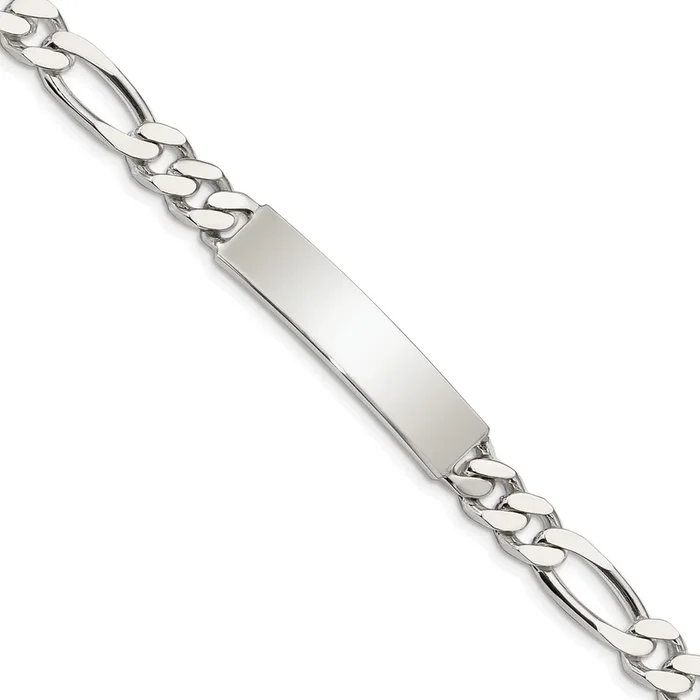 Sterling Silver 8.5-inch 7MM ID Figaro Bracelet
