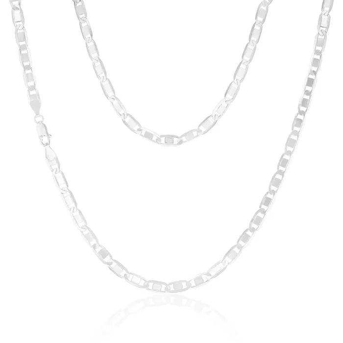 Sterling Silver Anchor 120 Gauge 55cm Chain