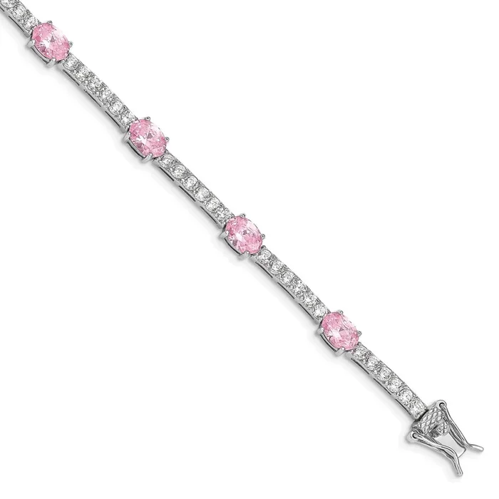 Sterling Silver Cubic Zirconia 7″ 6MM Tennis Bracelet