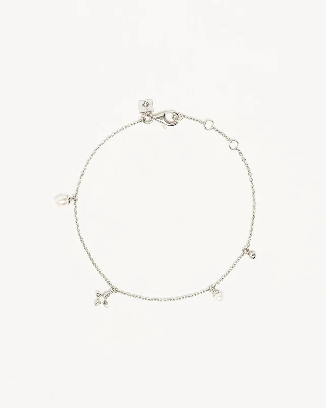 Sterling Silver Live in Peace Bracelet