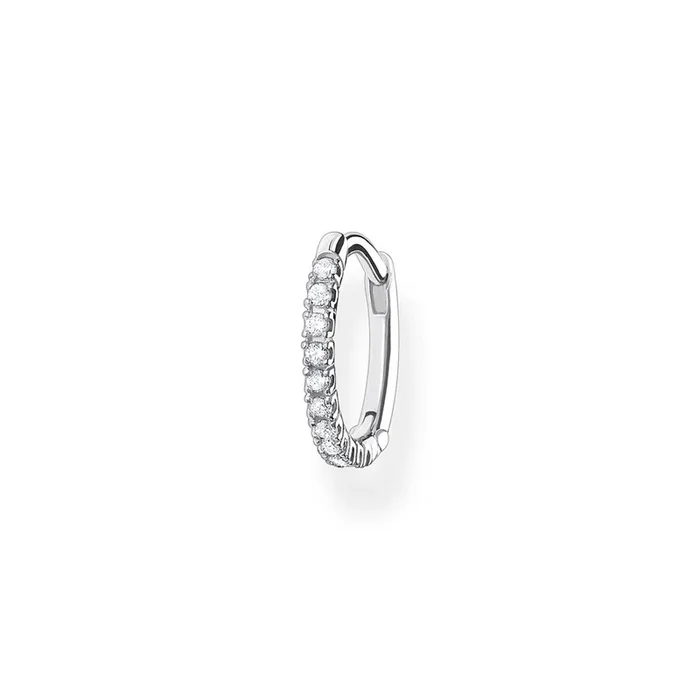 Sterling Silver Thomas Sabo Charm Club Zirconia Hoop Earring 13.5mm * 1 Earring Only*
