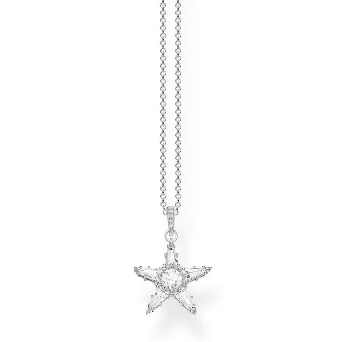 Sterling Silver Thomas Sabo Magic Sparkle Star Pendant with Chain