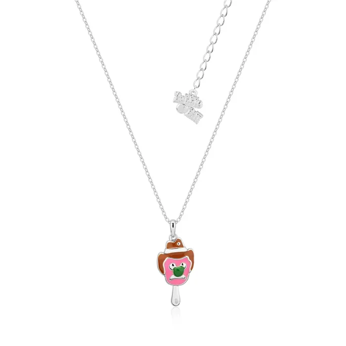 Streets Bubble O’Bill White Gold Plated Stainless Steel Enamel Pendant on Chain