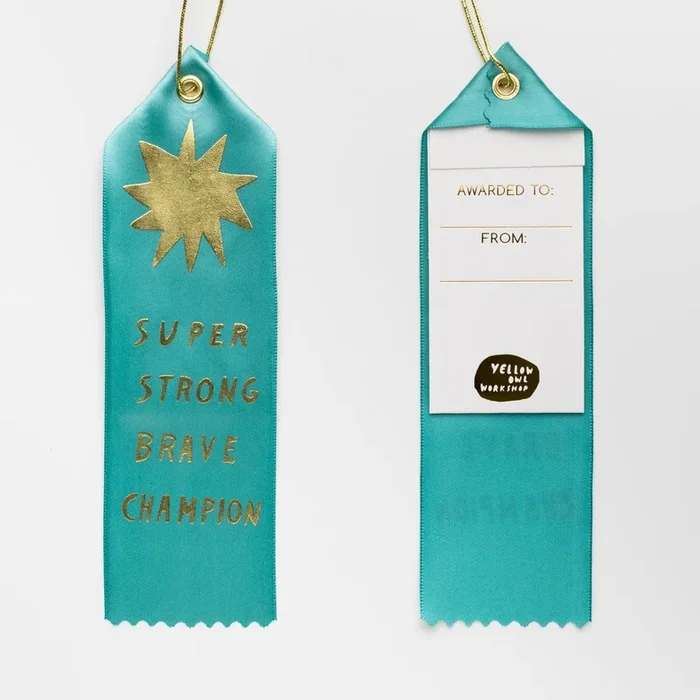 Super Strong Brave Champion – Award Ribbon Card
