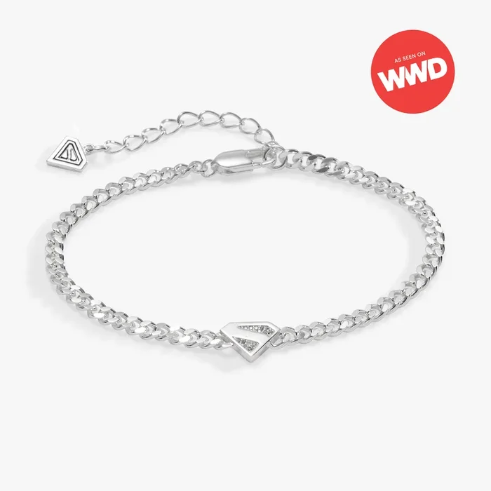 SUPERMAN™ Pave Logo Inline Bracelet