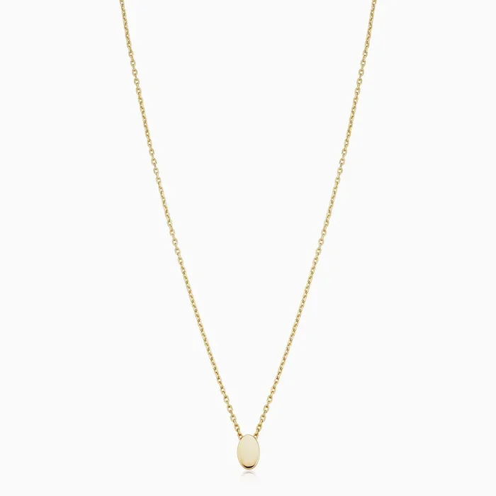 Sweet Oval Pendant Necklace