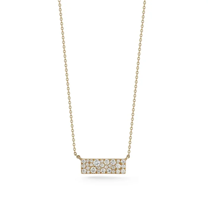 Sylvie Rose Large Diamond Bar Necklace