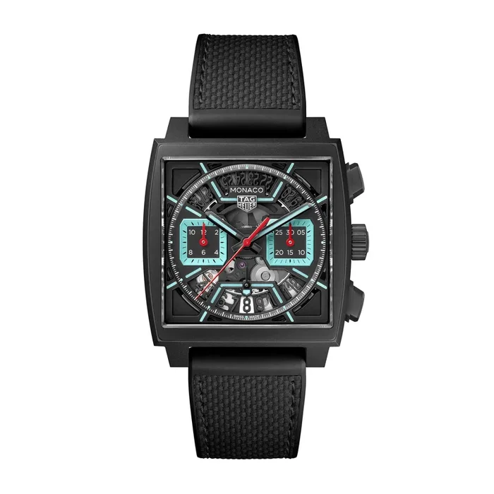 TAG Heuer Monaco Turquoise 39 mm Watch CBL2184.FT6236 – Lepage