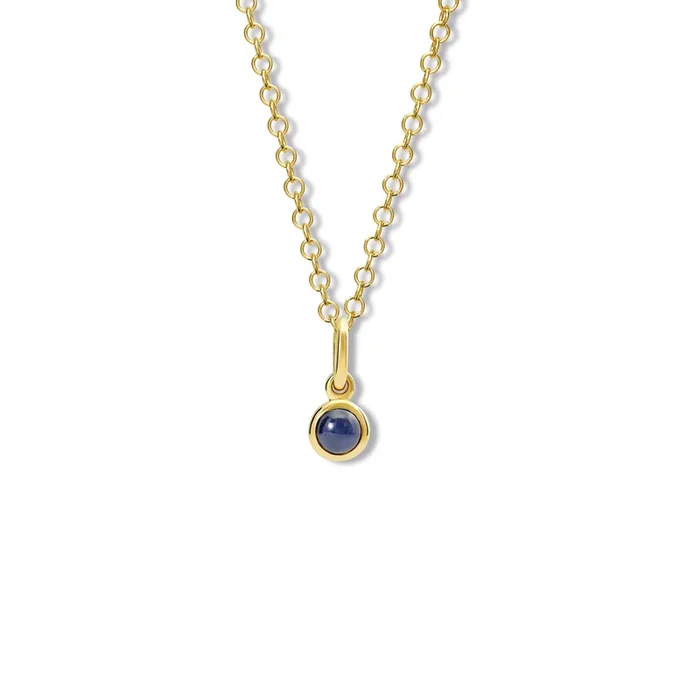 Talya Necklace Pendant Yellow Gold – Cabochon Sapphire