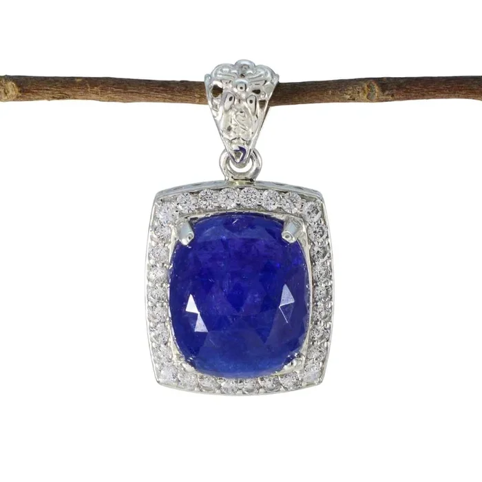 Tanzanite Statement American 92.5 Silver multiple Audrey Sophisticated Blue Pendant Jewellery